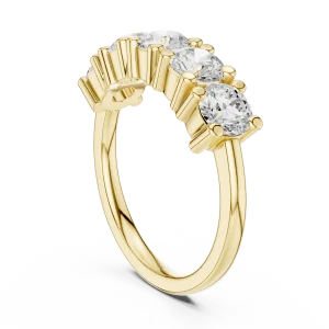 Infinite Scintillation Round Brilliant Five-Stone Band - Image 3