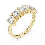 Infinite Scintillation Round Brilliant Five-Stone Band