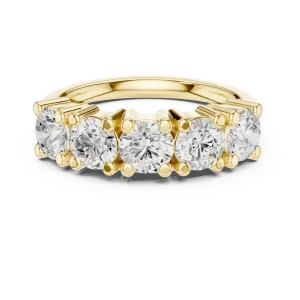 Infinite Scintillation Round Brilliant Five-Stone Band - Image 2