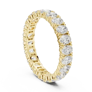 Infinite Oval Eternity Band in Polished Precious Metal - Image 3