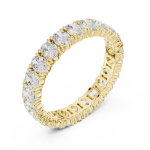 Infinite Oval Eternity Band in Polished Precious Metal