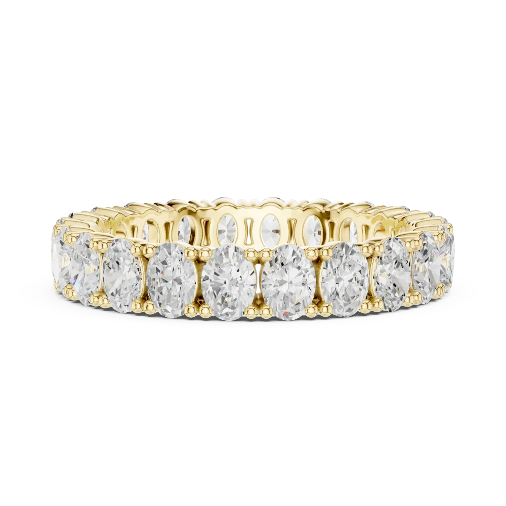 Infinite Oval Eternity Band in Polished Precious Metal - Image 4