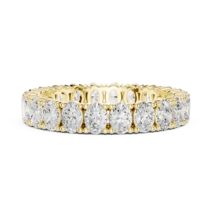 Infinite Oval Eternity Band in Polished Precious Metal - Image 4