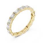 Symmetry Emerald Cut Linear Eternity Band