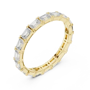 Symmetry Emerald Cut Linear Eternity Band