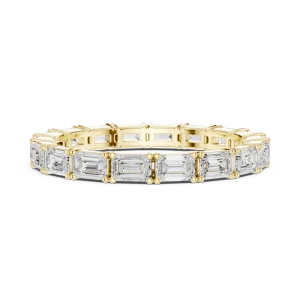 Symmetry Emerald Cut Linear Eternity Band - Image 4