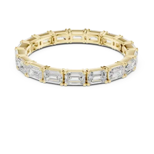 Symmetry Emerald Cut Linear Eternity Band - Image 2
