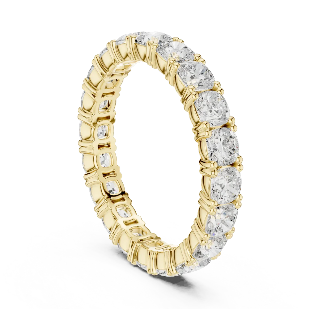 Infinite Cushion Cut Eternity Band - Image 3