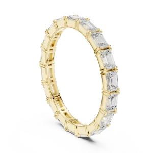 Infinite Emerald Cut Linear Eternity Band - Image 3