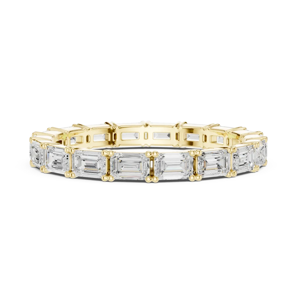Infinite Emerald Cut Linear Eternity Band - Image 4