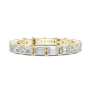 Infinite Emerald Cut Linear Eternity Band - Image 4