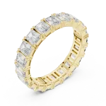Ethereal Emerald Cut Eternity Band