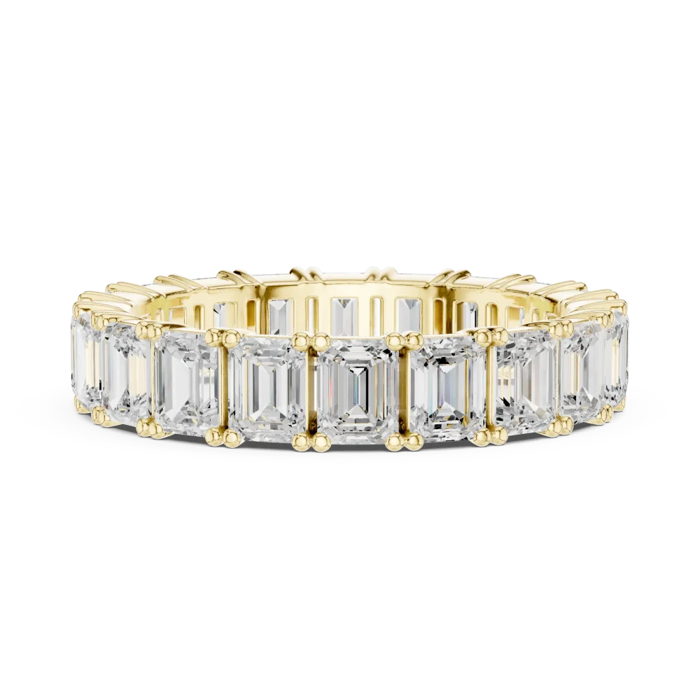 Ethereal Emerald Cut Eternity Band - Image 4