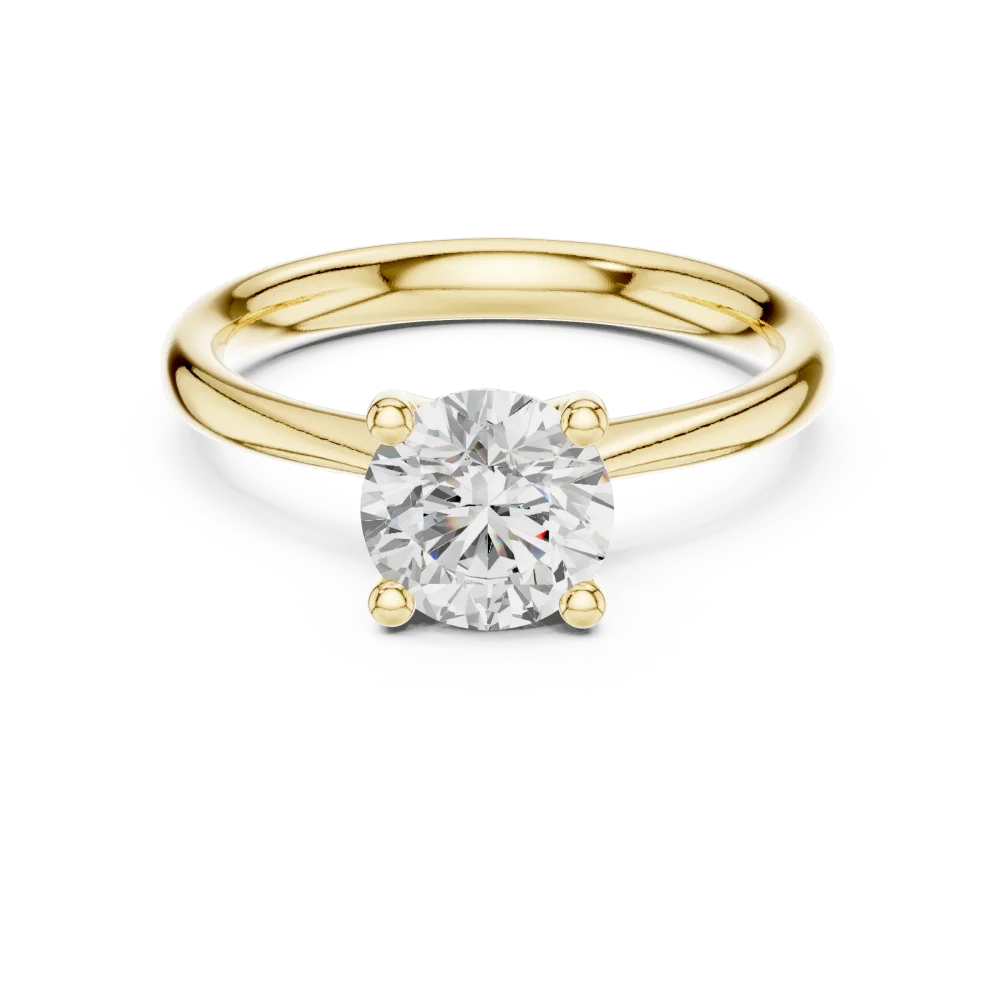 Essence Round Brilliant Cut Solitaire Ring - Image 2