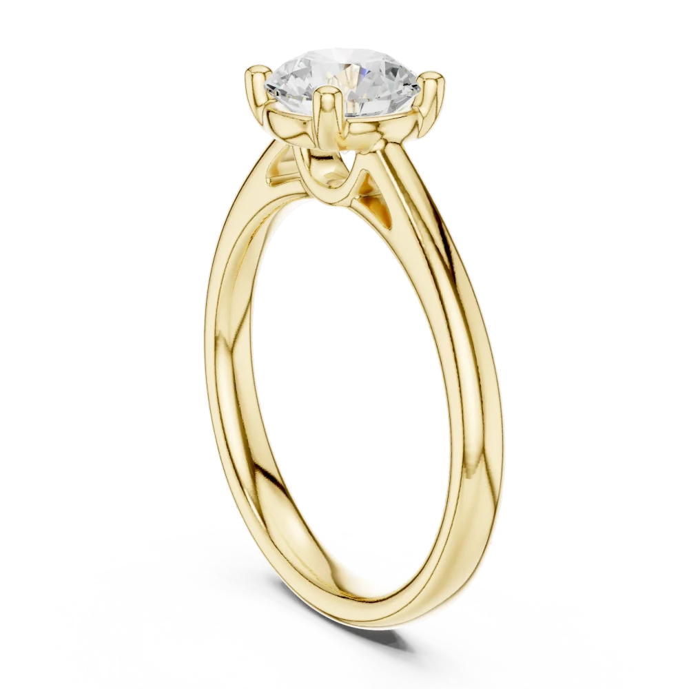 Essence Round Brilliant Cut Solitaire Ring - Image 3