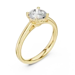Essence Round Brilliant Cut Solitaire Ring