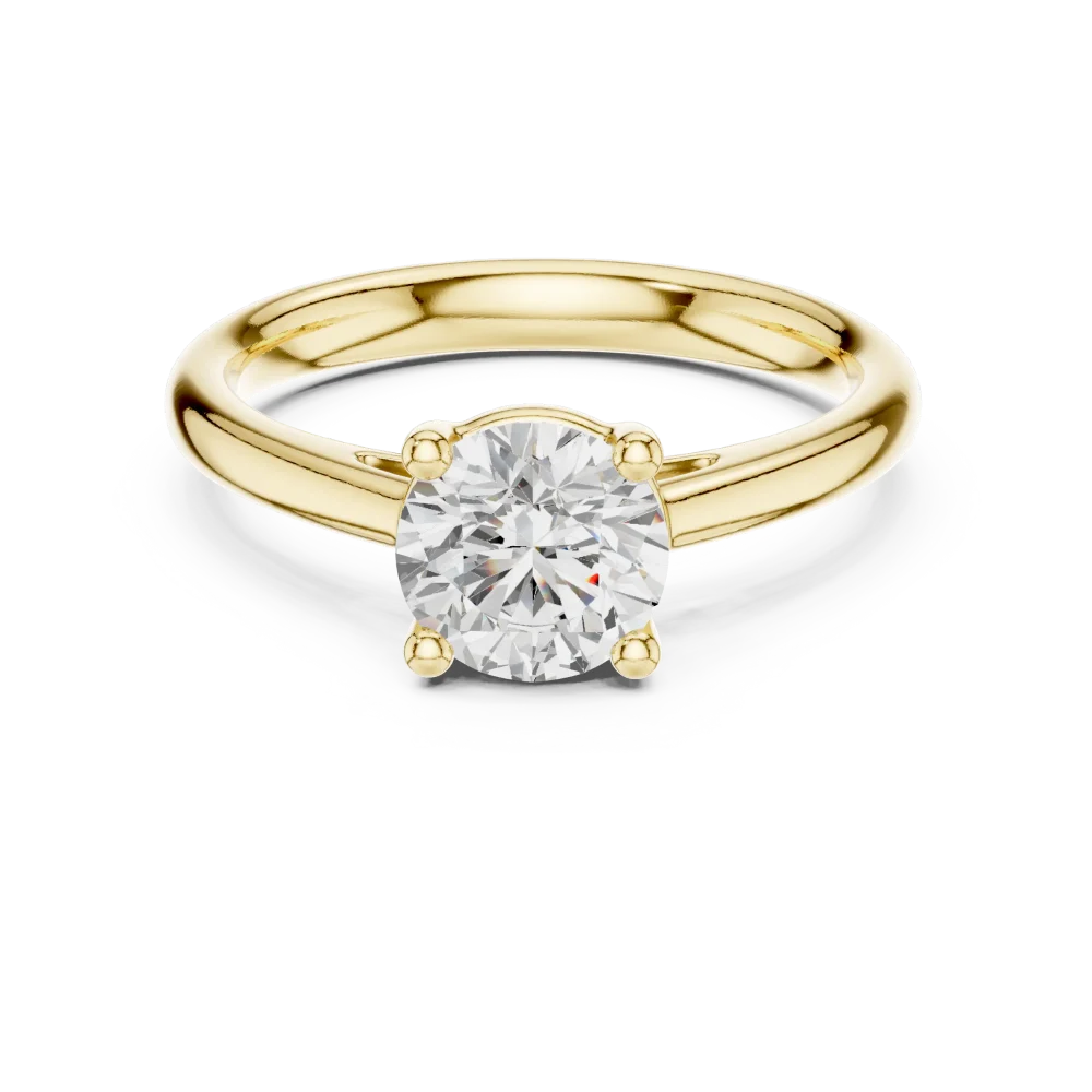 Essence Round Brilliant Cut Solitaire Ring - Image 2