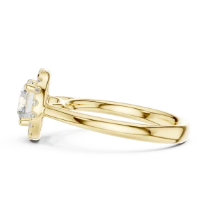 Luminary Round Brilliant Halo Solitaire Ring - Image 4