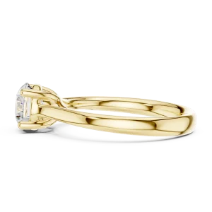 Essence Round Brilliant Cut Architectural Solitaire Ring - Image 4
