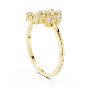 Luminary Round Brilliant Swirl Cluster Ring - Image 3