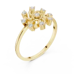 Luminary Round Brilliant Swirl Cluster Ring