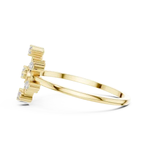 Luminary Round Brilliant Swirl Cluster Ring - Image 4