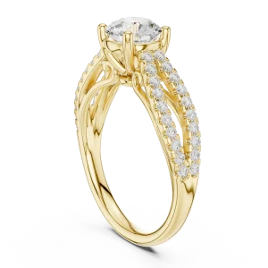Luminary Round Brilliant Split-Shank Solitaire Ring - Image 3