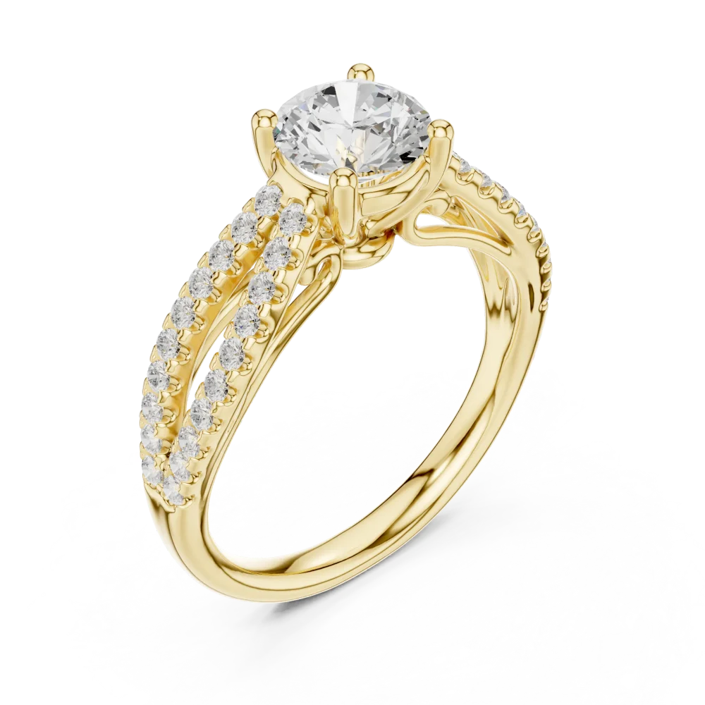 Discover our Luminary Solitaire Ring, a breathtaking blend of a brilliant-cut center diamond and a shimmering split-shank. Experience sustainable luxury today.