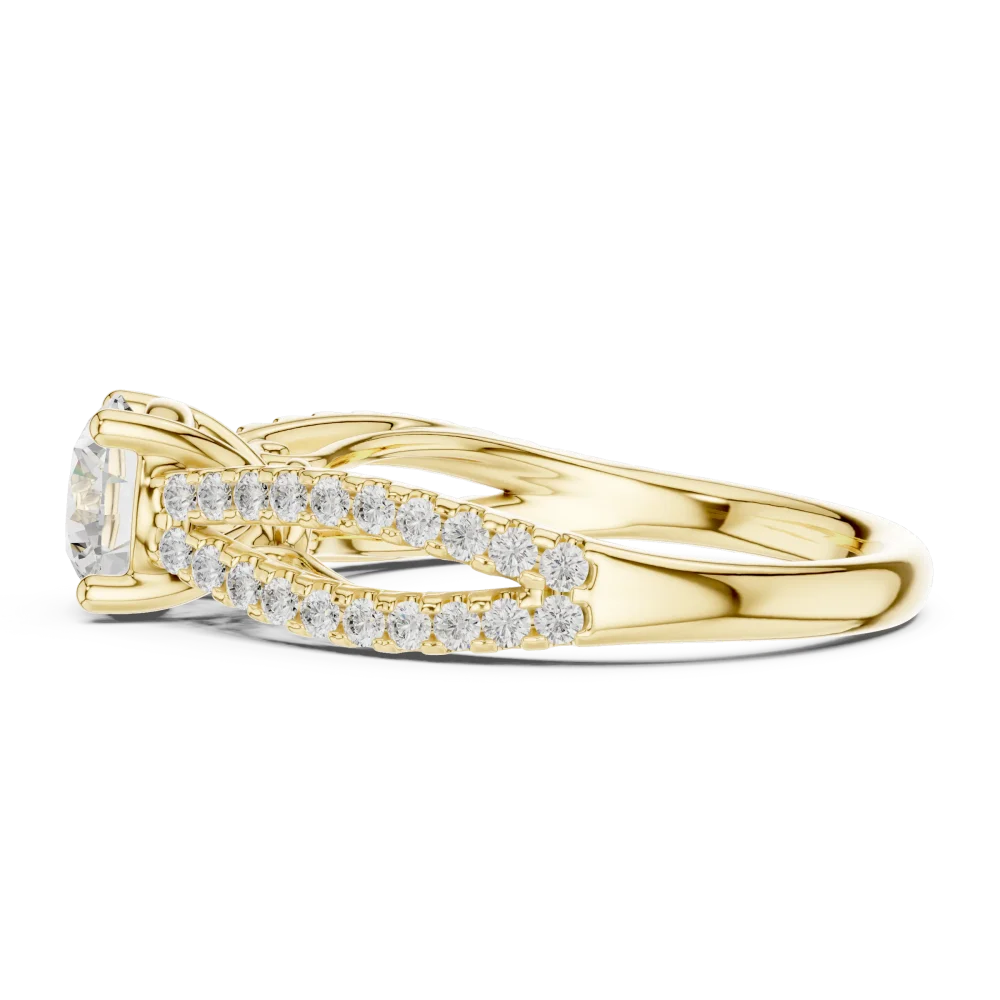 Luminary Round Brilliant Split-Shank Solitaire Ring - Image 4
