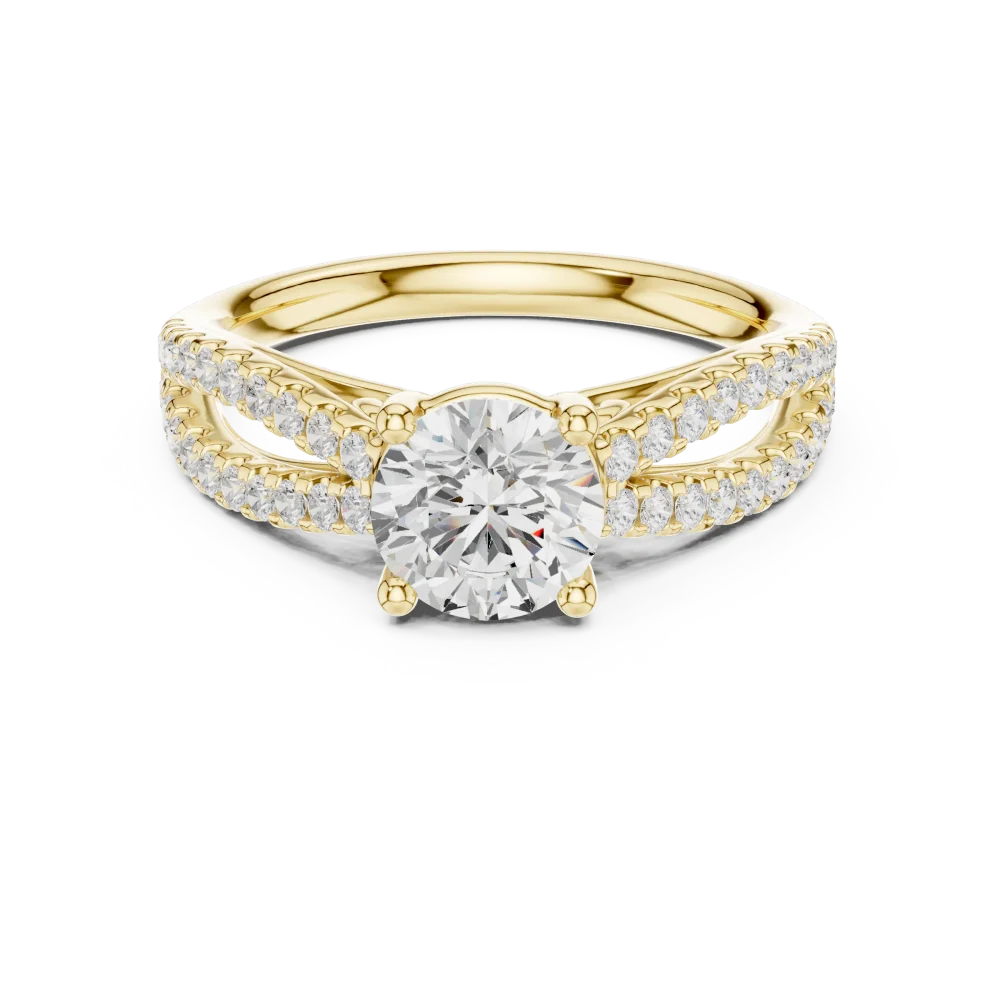 Luminary Round Brilliant Split-Shank Solitaire Ring - Image 2