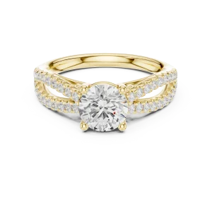 Luminary Round Brilliant Split-Shank Solitaire Ring - Image 2