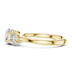 Luminary Round Brilliant Three-Stone Solitaire Ring - Image 4