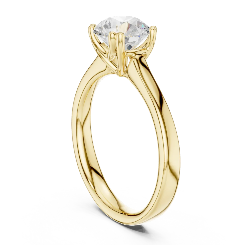 Essence Round Brilliant Cut Solitaire Ring - Image 3