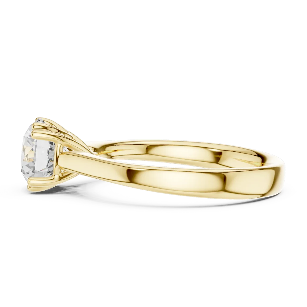 Essence Round Brilliant Cut Solitaire Ring - Image 4