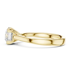 Essence Round Brilliant Cut Solitaire Engagement Ring - Image 4