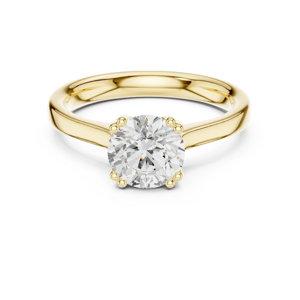 Essence Round Brilliant Cut Solitaire Ring - Image 2