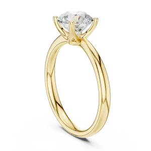 Essence Round Brilliant Cut Solitaire Engagement Ring - Image 3