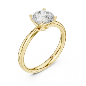 Essence Round Brilliant Cut Solitaire Engagement Ring