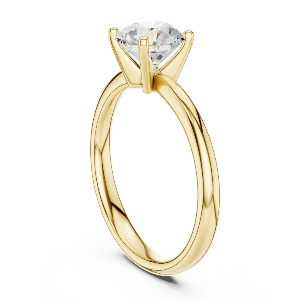 Essence Round Brilliant Cut Solitaire Ring - Image 3