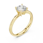 Essence Round Brilliant Cut Solitaire Ring