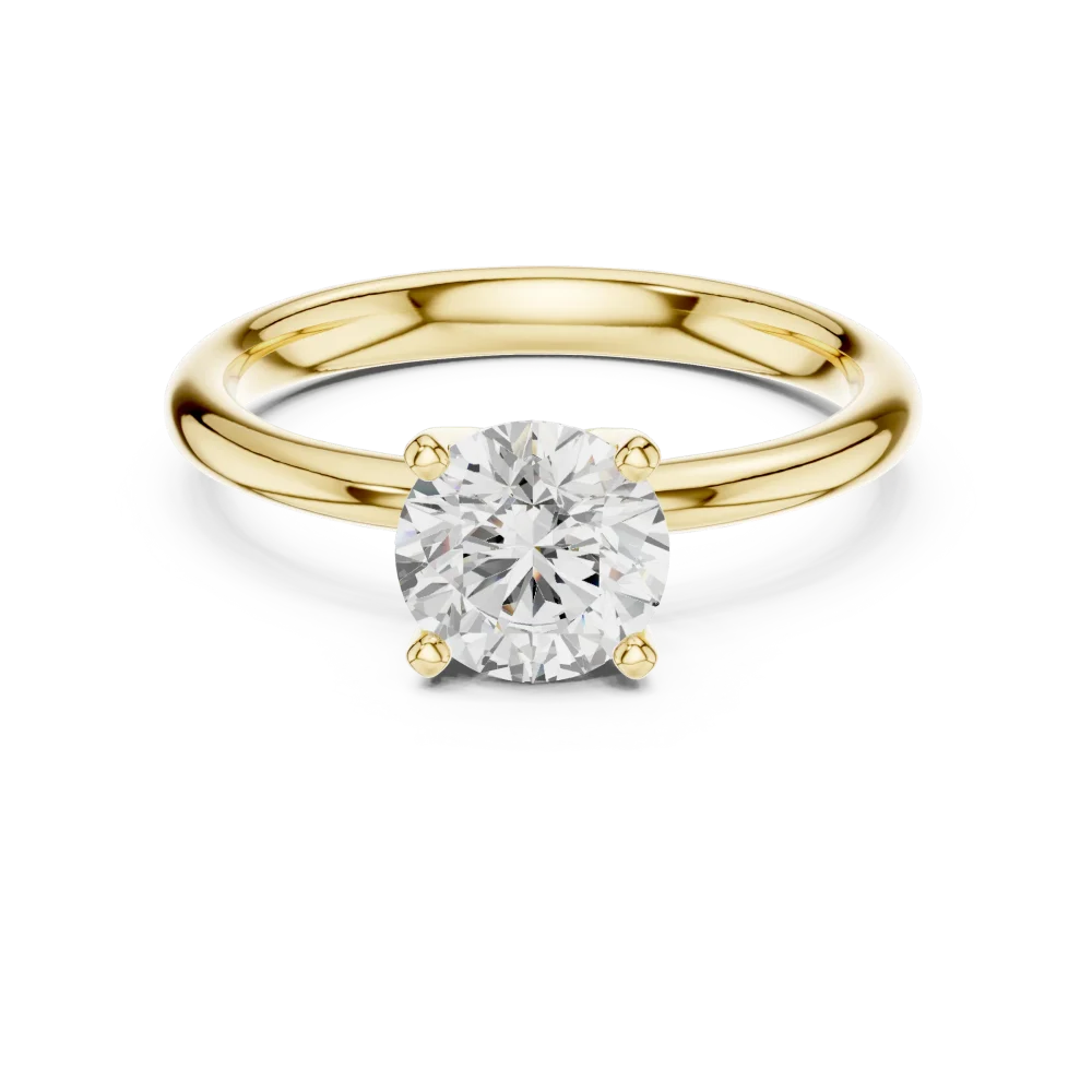 Essence Round Brilliant Cut Solitaire Ring - Image 2