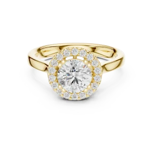 Luminary Round Brilliant Halo Solitaire Ring - Image 2