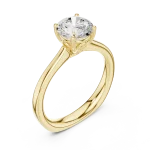 Essence Round Brilliant Cut Solitaire Engagement Ring