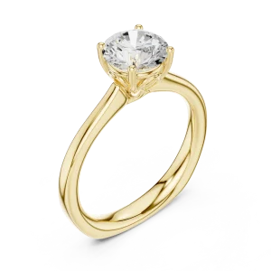 Essence Round Brilliant Cut Solitaire Engagement Ring