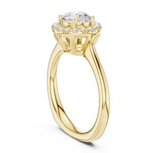 Luminary Round Brilliant Halo Solitaire Ring - Image 3