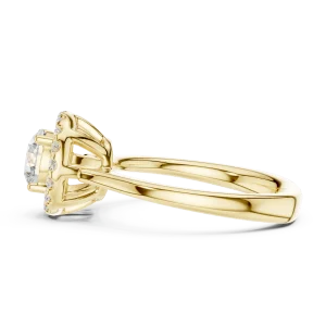 Luminary Round Brilliant Halo Solitaire Ring - Image 4
