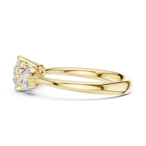 Luminary Round Brilliant Three-Stone Solitaire Ring - Image 4