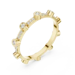 Essence Round Brilliant Pavé-Set Linear Band
