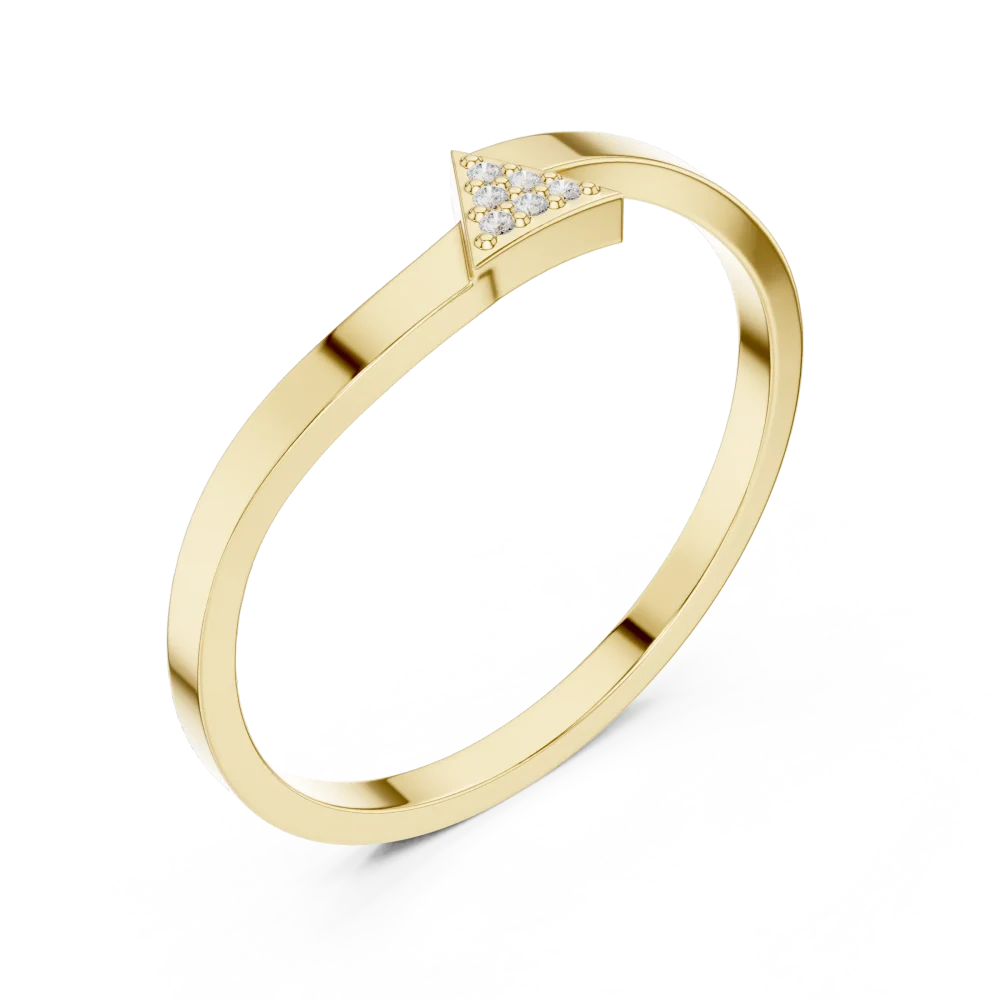 Experience architectural elegance with this linear cluster ring. Featuring brilliant-cut DIAMEUR diamonds, it is the perfect modern classic. Shop now.