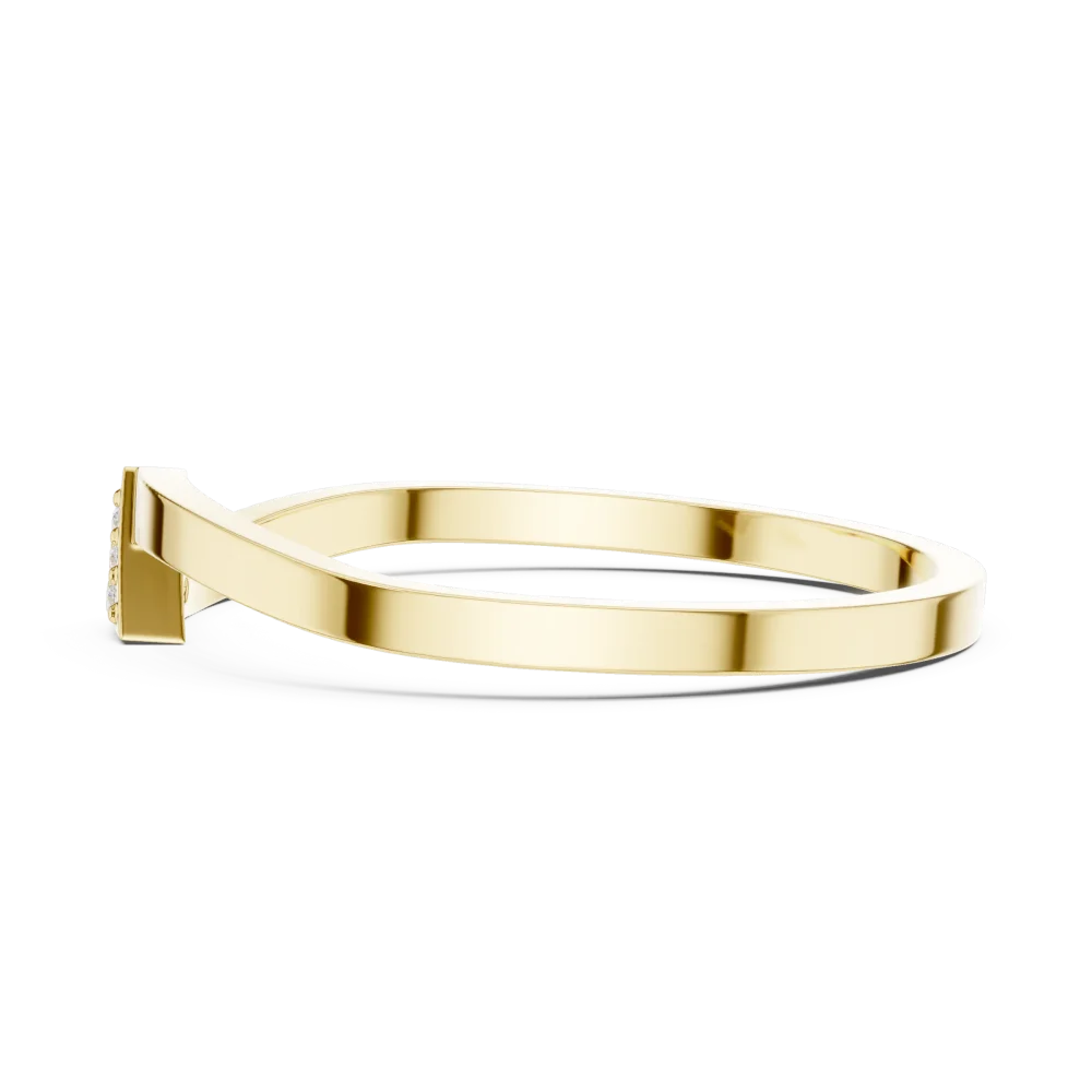 Geometric Linear Cluster Ring with Brilliant-Cut Accents - Image 4